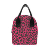 Cheetah Pink Print Pattern Insulated Lunch Bag