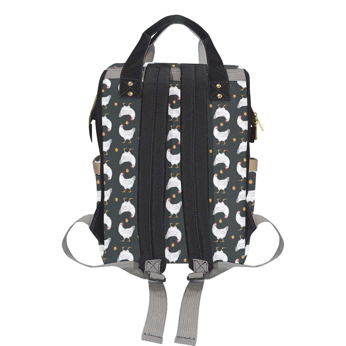 Chicken Pattern Print Design 06 Diaper Bag Backpack