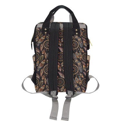 Dream catcher embroidered style Diaper Bag Backpack
