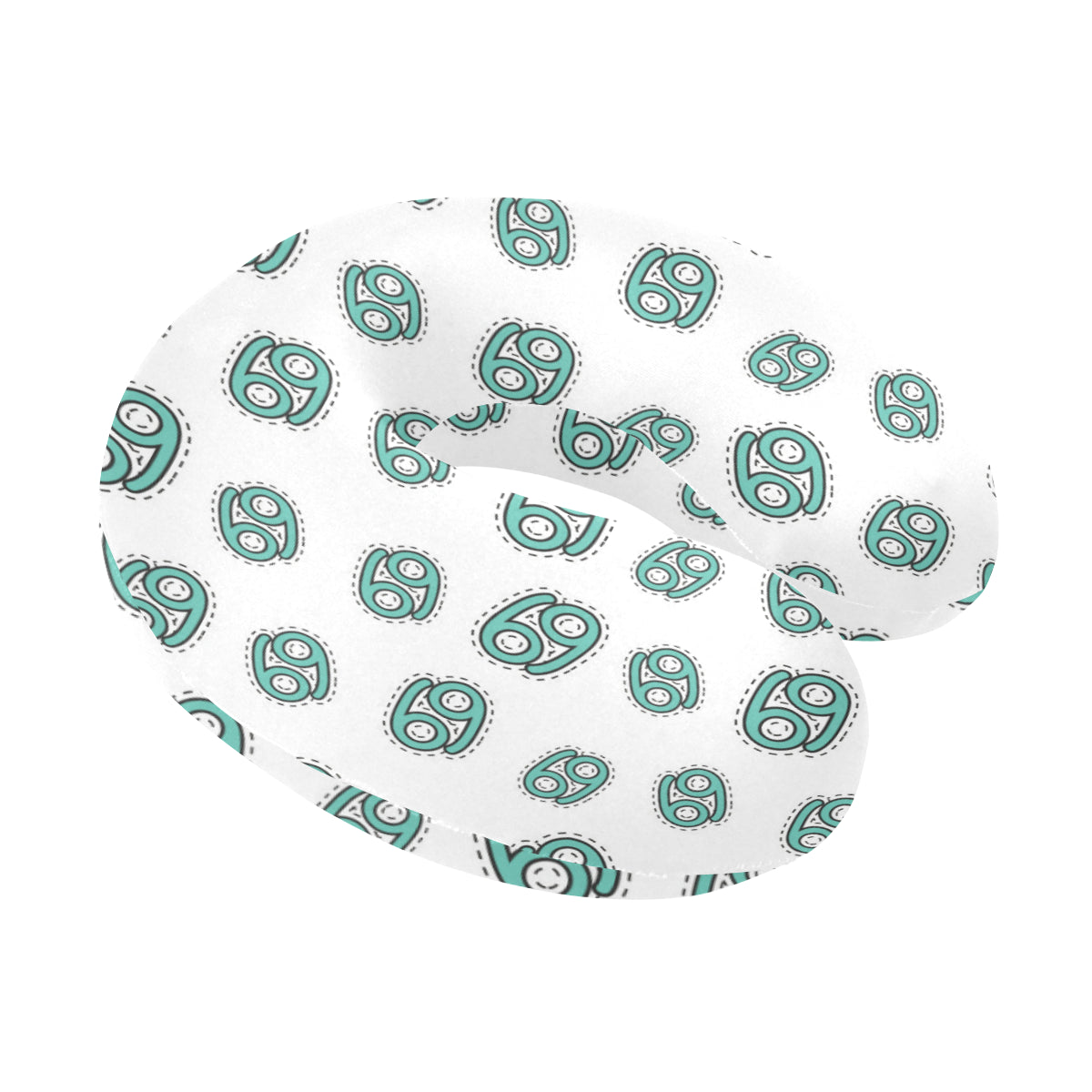 Cancer Zodiac Pattern Print Design 04 U-Shaped Travel Neck Pillow