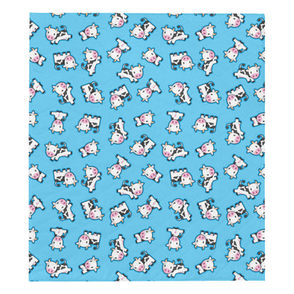 Cow Pattern Print Design 01 Premium Quilt