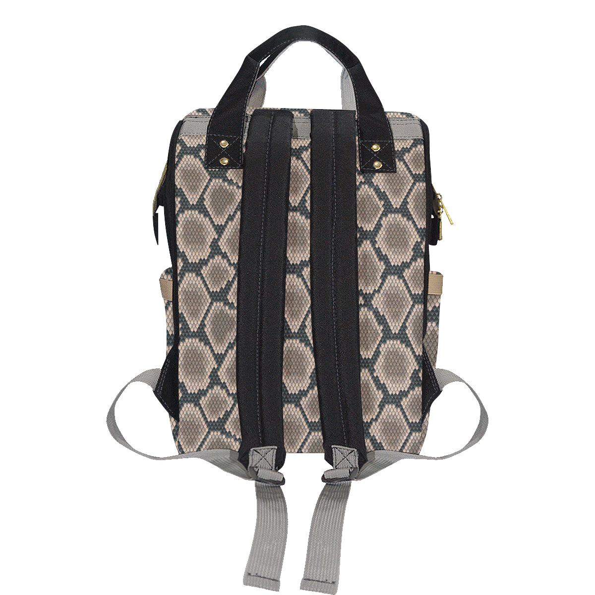 Snake Skin Design Print Diaper Bag Backpack