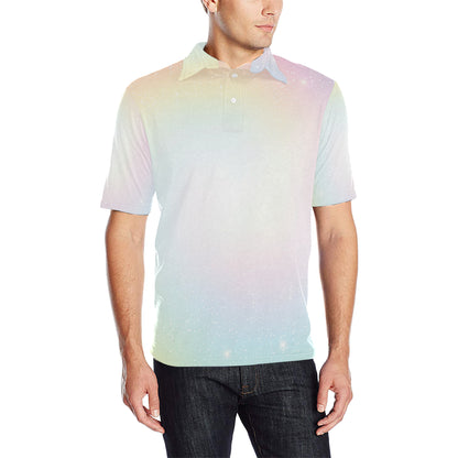 Nebula Pattern Print Design A02 Men Polo Shirt