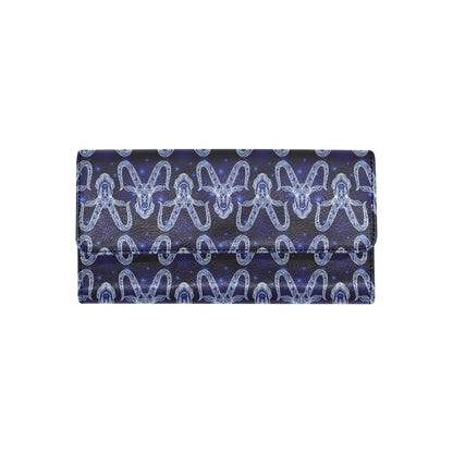 Capricorn Zodiac Pattern Print Design 03 Women's Trifold Wallet