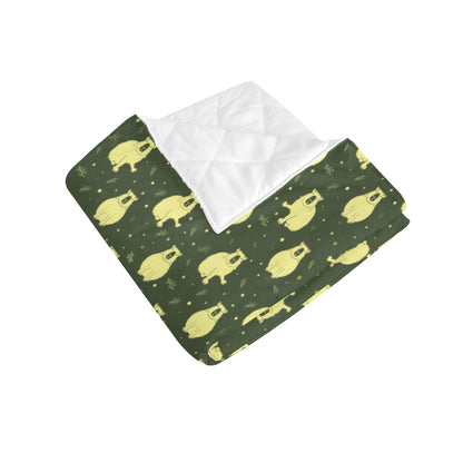 Capybara Pattern Print Design 03 Premium Quilt