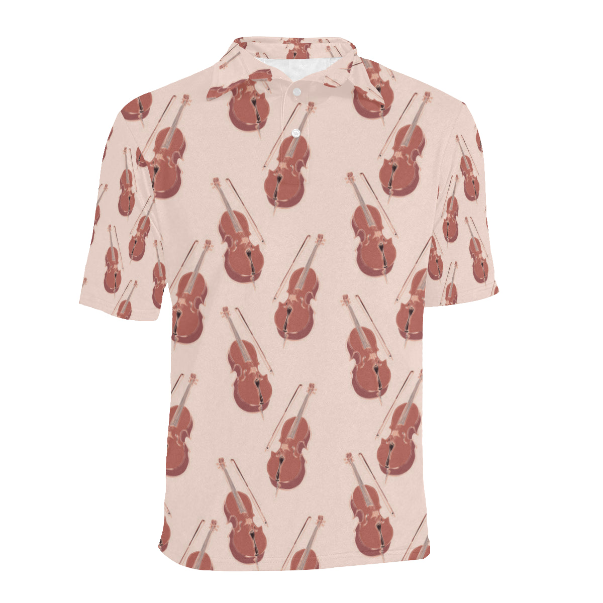Cello Pattern Print Design 03 Men Polo Shirt