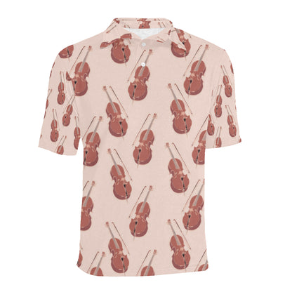 Cello Pattern Print Design 03 Men Polo Shirt