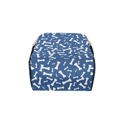 Dog Bone Pattern Print Design 03 Diaper Bag Backpack