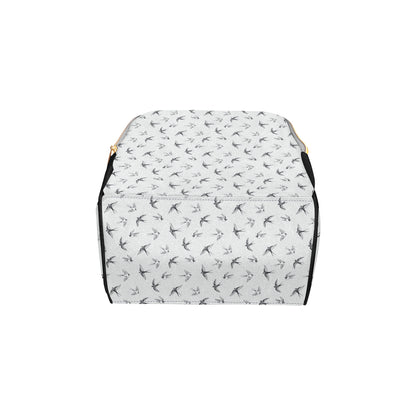 Swallow Bird Pattern Print Design 04 Diaper Bag Backpack