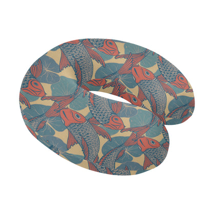 Pisces Pattern Print Design A01 U-Shaped Travel Neck Pillow