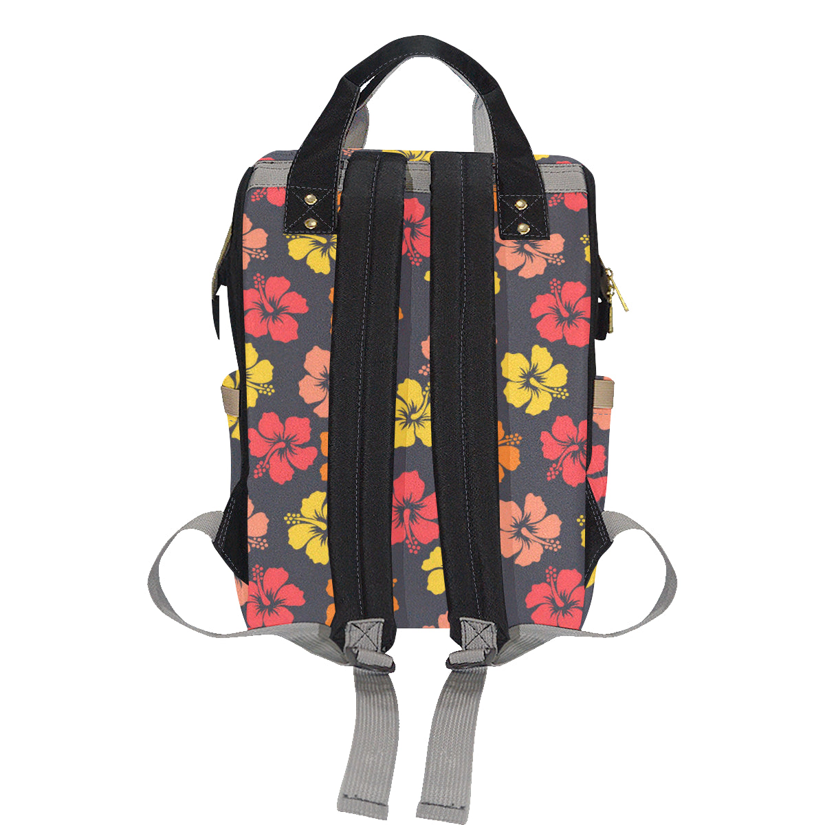 Hibiscus Pattern Print Design HB024 Diaper Bag Backpack
