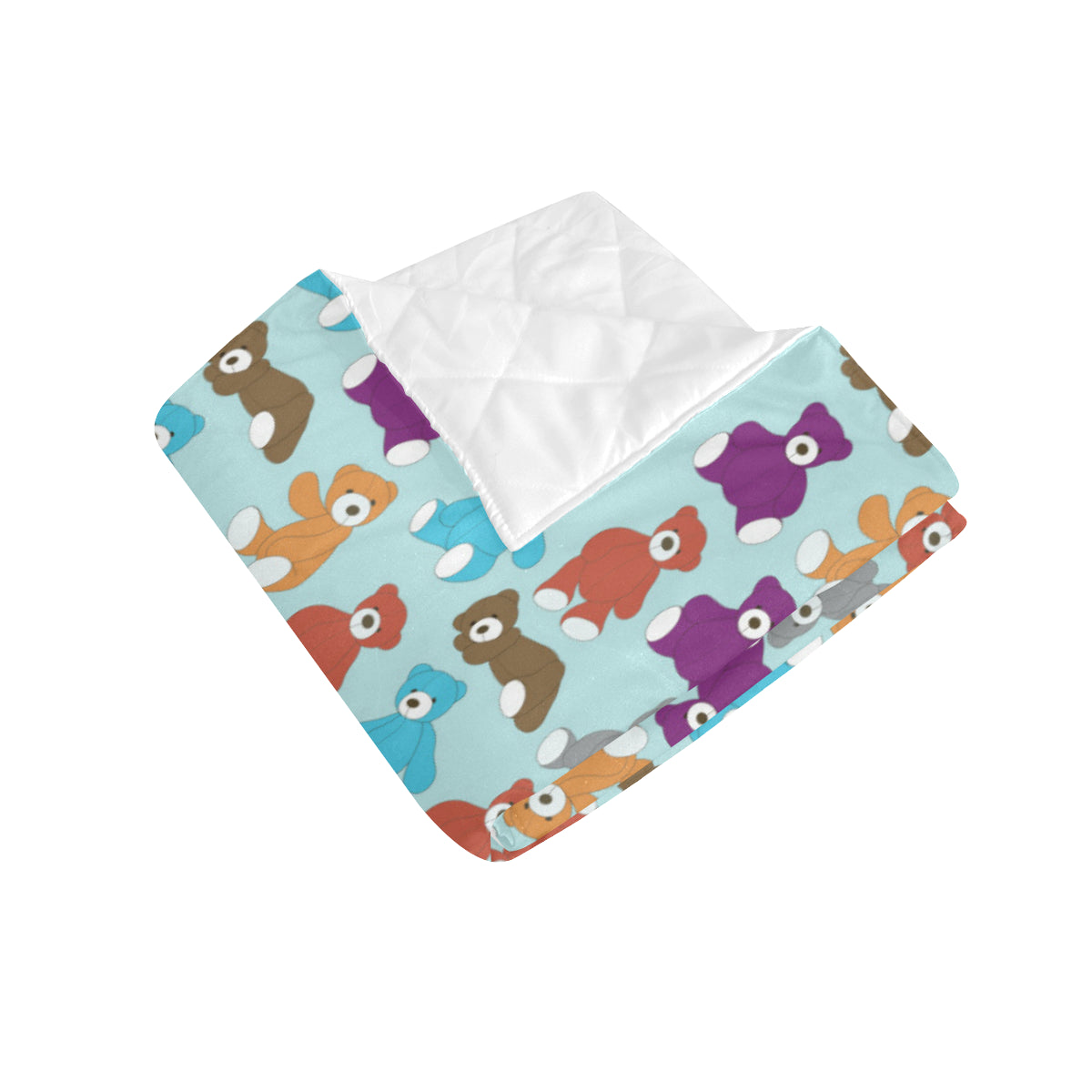 Bear Cute Pattern Print Design 03 Premium Quilt