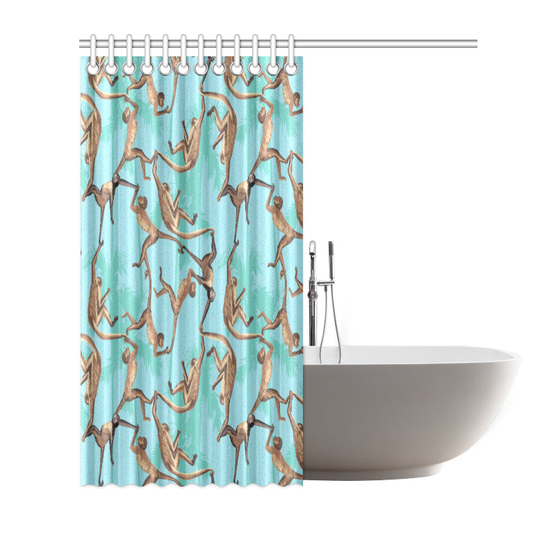 Monkey Pattern Print Design 04 Shower Curtain