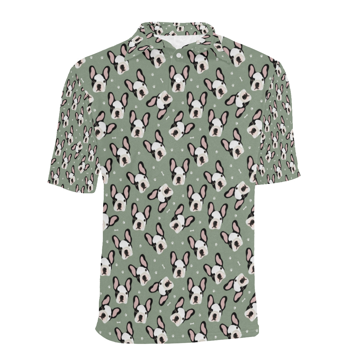 Boston Terrier Pattern Print Design 05 Men Polo Shirt