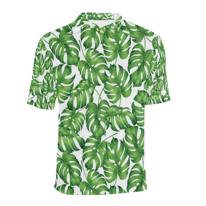 Palm Leaves Pattern Print Design PL08 Men Polo Shirt