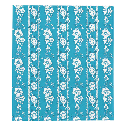Hawaiian Themed Pattern Print Design H025 Premium Quilt