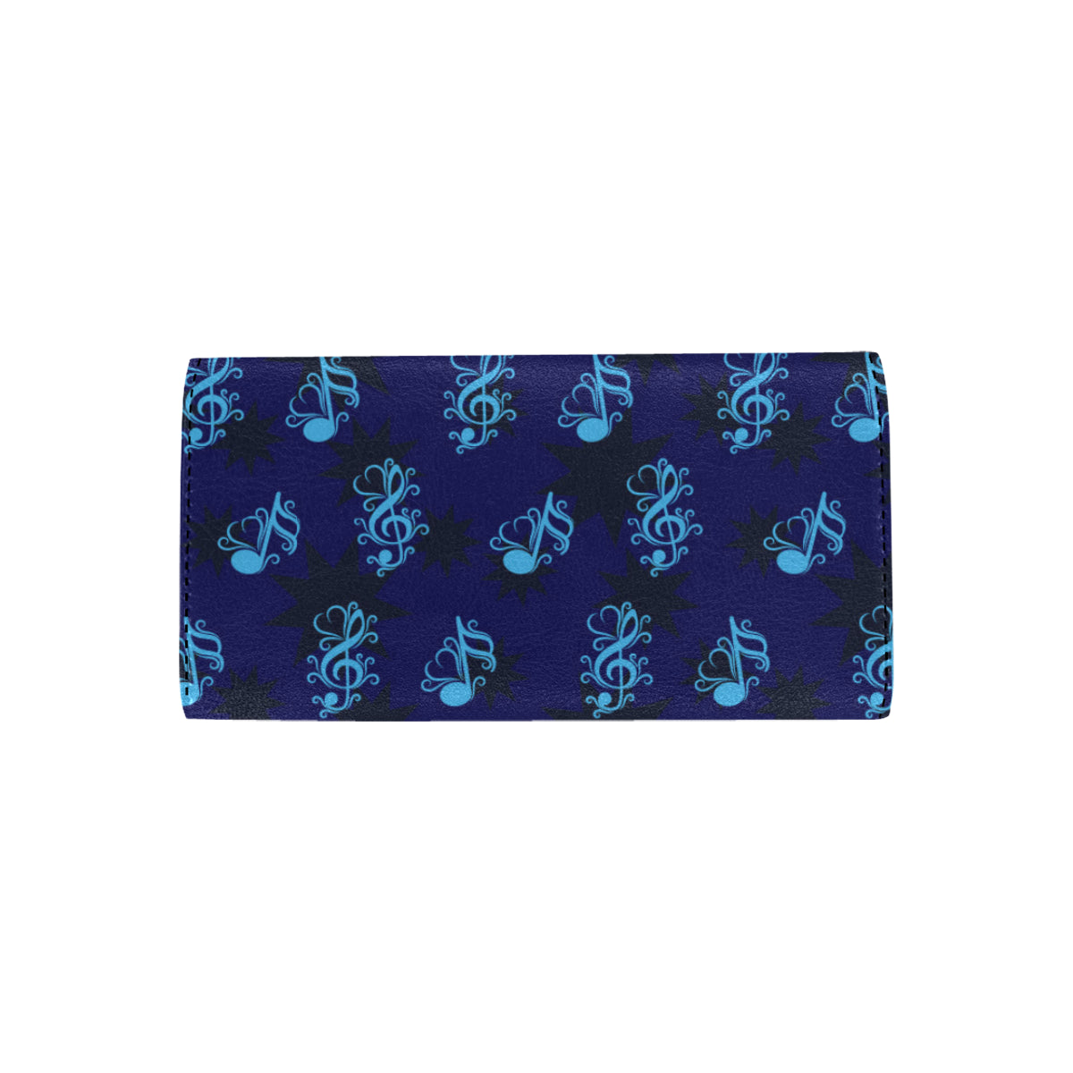 Music note Pattern Print Design A04 Women's Trifold Wallet