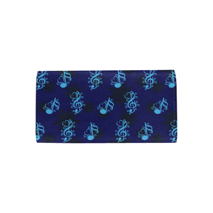 Music note Pattern Print Design A04 Women's Trifold Wallet
