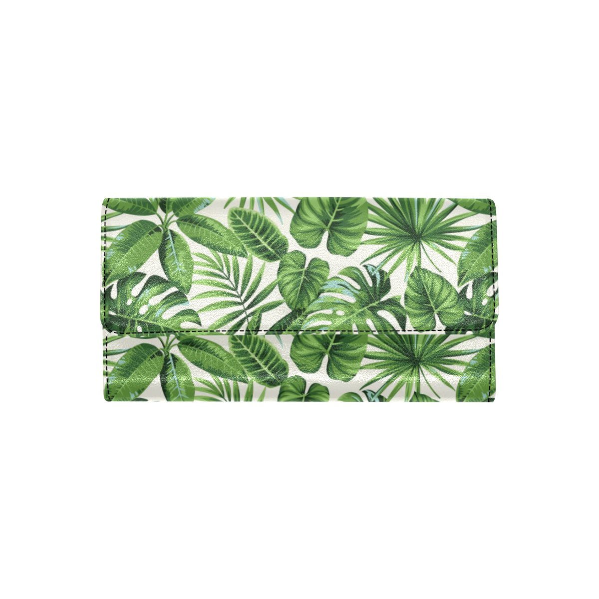 Tropical Flower Pattern Print Design TF013 Women's Trifold Wallet