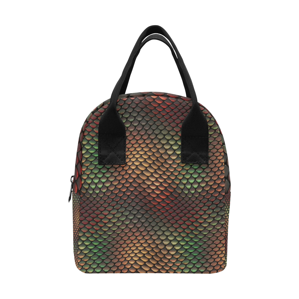 Snake Skin Colorful Print Insulated Lunch Bag