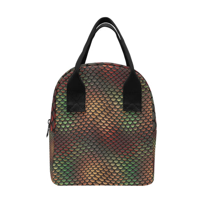 Snake Skin Colorful Print Insulated Lunch Bag