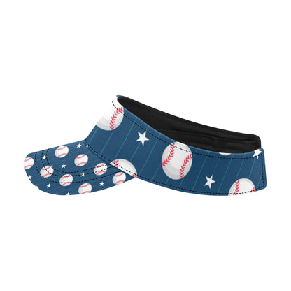 Baseball Star Print Pattern Unisex Sun Visor
