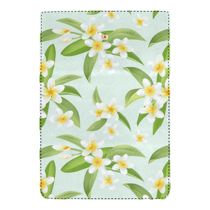 Yellow Plumeria Pattern Print Design PM024 Women's Trifold Wallet