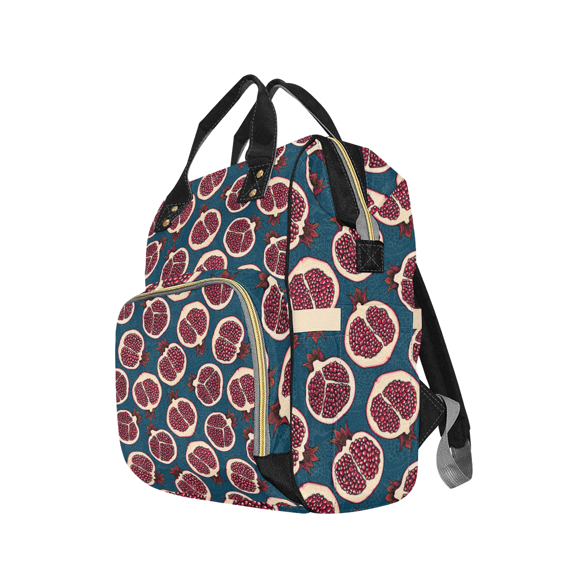Pomegranate Pattern Print Design PG02 Diaper Bag Backpack
