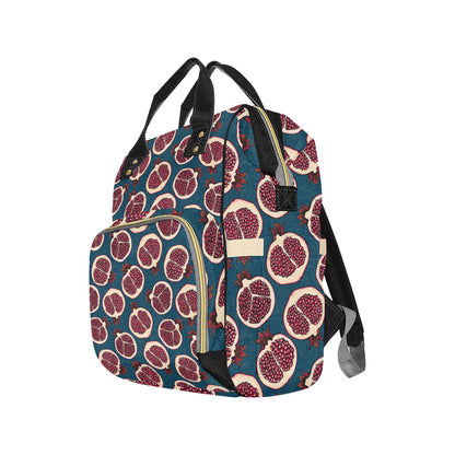 Pomegranate Pattern Print Design PG02 Diaper Bag Backpack