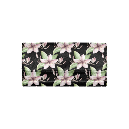 Plumeria Pattern Print Design PM02 Women's Trifold Wallet