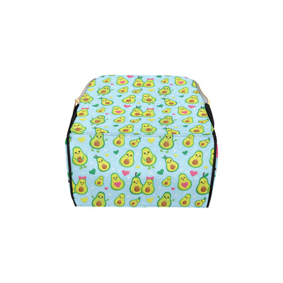 Avocado Pattern Print Design AC09 Diaper Bag Backpack