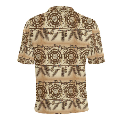 Dream catcher vintage native Men Polo Shirt