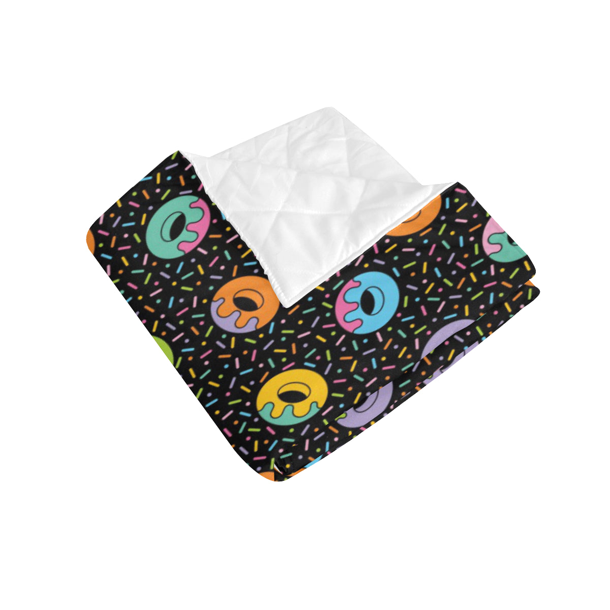 Donut Pattern Print Design DN012 Premium Quilt