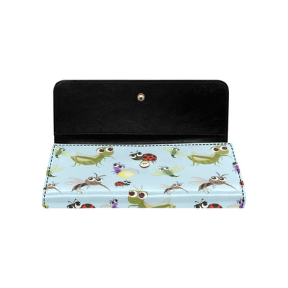 Ladybug Pattern Print Design 01 Women's Trifold Wallet
