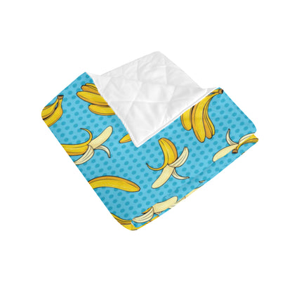 Banana Pattern Print Design BA08 Premium Quilt