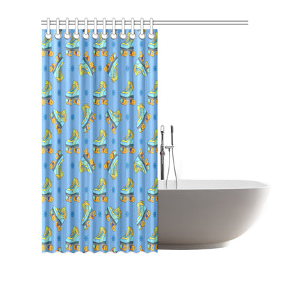 Roller skate Pattern Print Design A04 Shower Curtain