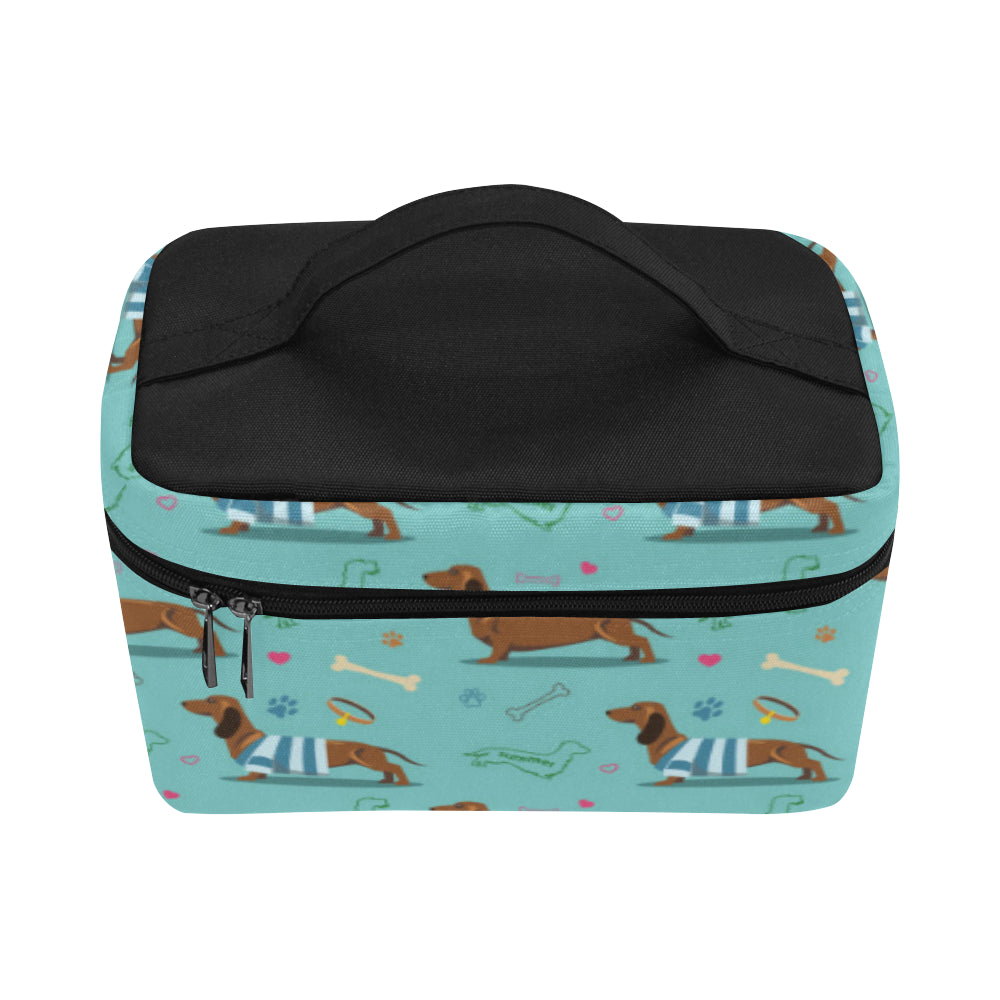 Dachshund Paw Decorative Print Pattern Makeup Bag