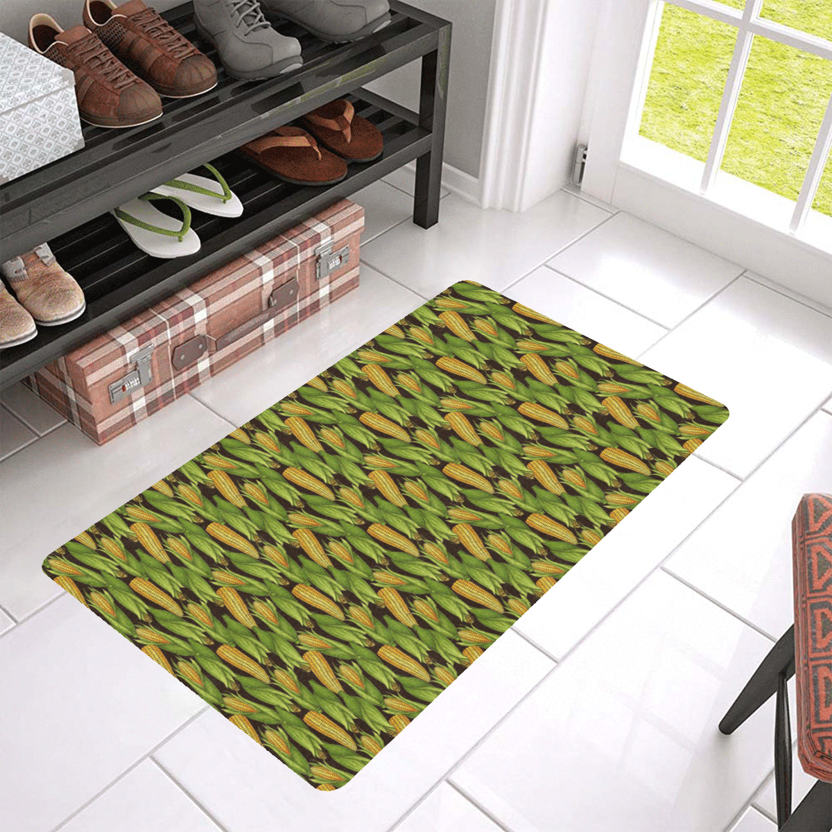 Agricultural Corn cob Print Rubber Doormat
