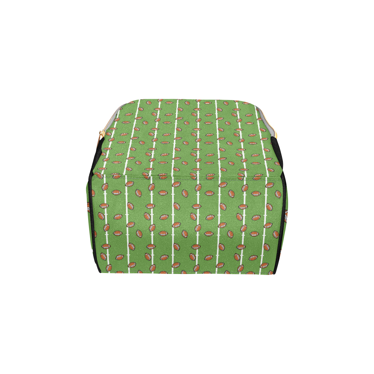 American Football on Field Themed Print Diaper Bag Backpack