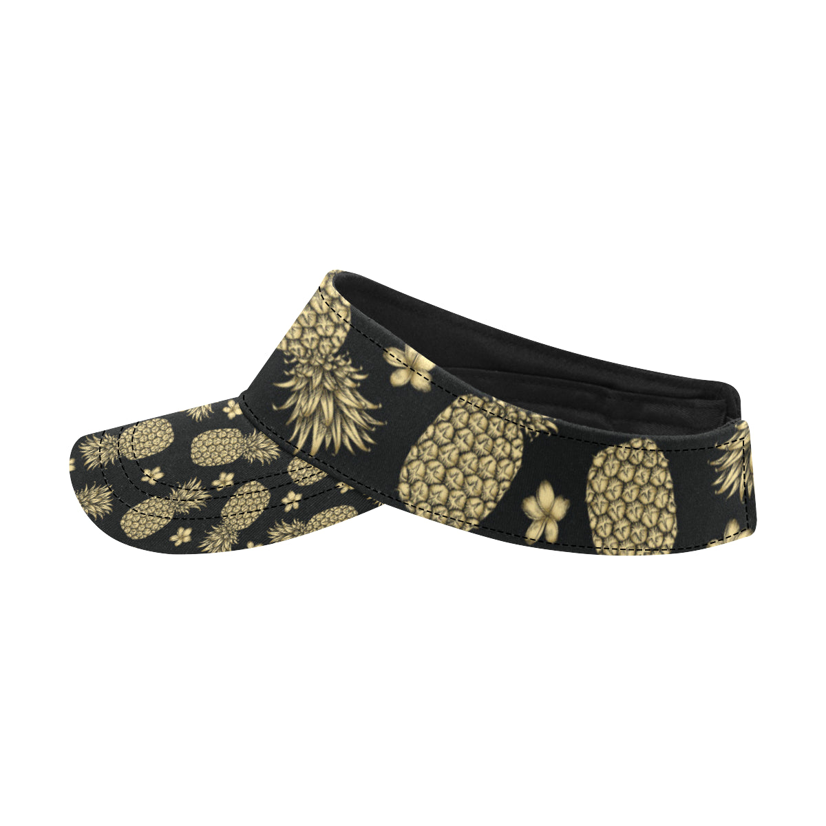 Gold Pineapple Hibiscus Unisex Sun Visor