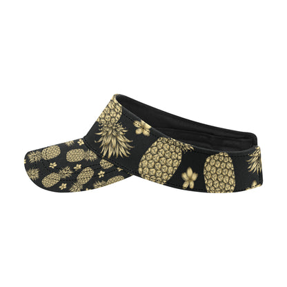 Gold Pineapple Hibiscus Unisex Sun Visor