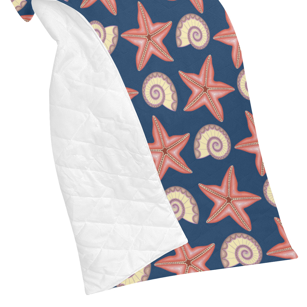 Starfish Pattern Print Design 03 Premium Quilt