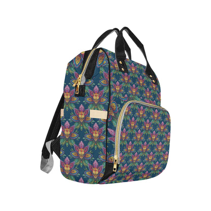 lotus Boho Pattern Print Design LO04 Diaper Bag Backpack
