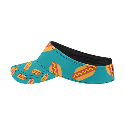 Hot Dog Pattern Print Design 03 Unisex Sun Visor