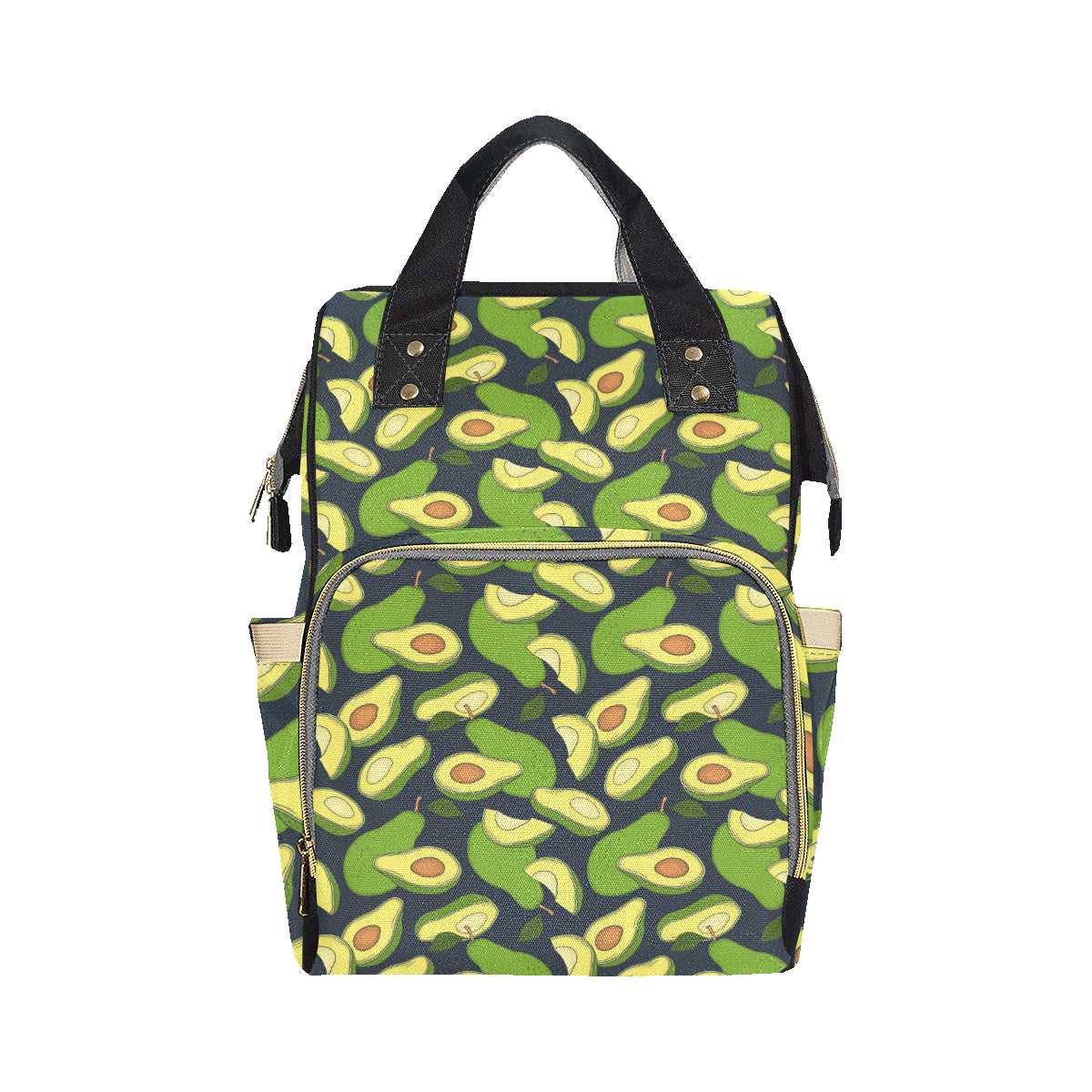 Avocado Pattern Print Design AC013 Diaper Bag Backpack
