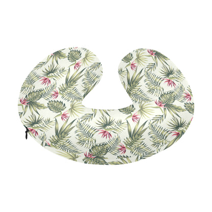 Bird Of Paradise Pattern Print Design 04 U-Shaped Travel Neck Pillow