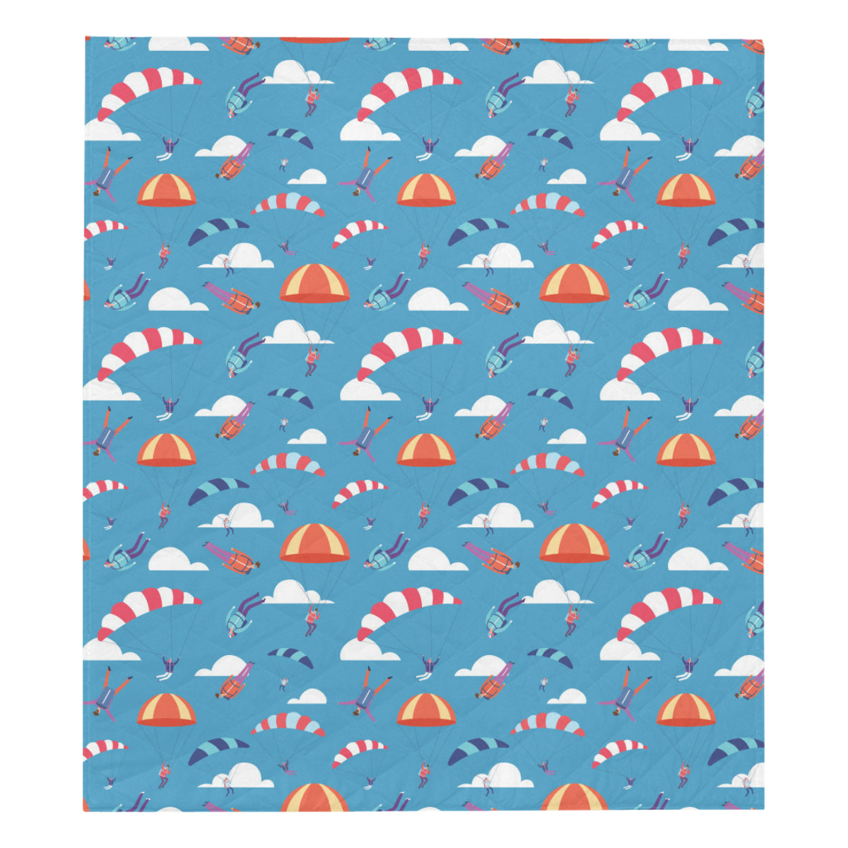 Skydiving Pattern Print Design 03 Premium Quilt