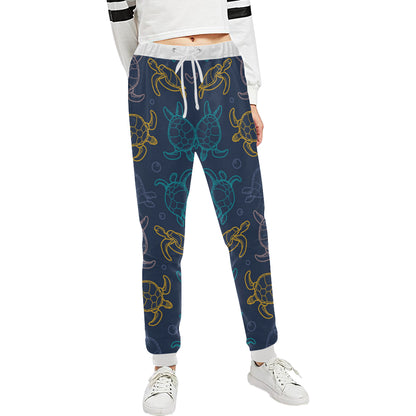 Sea Turtle Baby Print Unisex Sweatpants