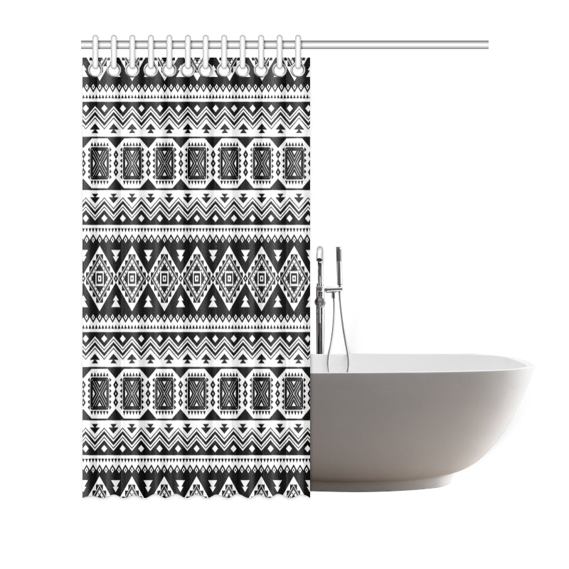 Aztec Pattern Print Design 08 Shower Curtain