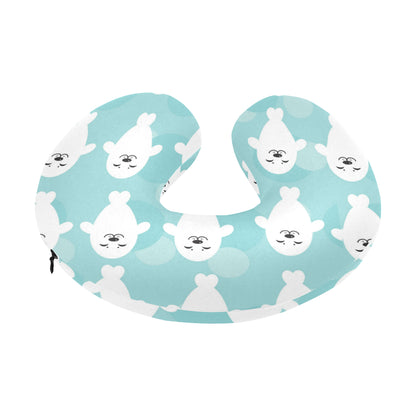 Sea Lion Baby Pattern Print Design 01 U-Shaped Travel Neck Pillow
